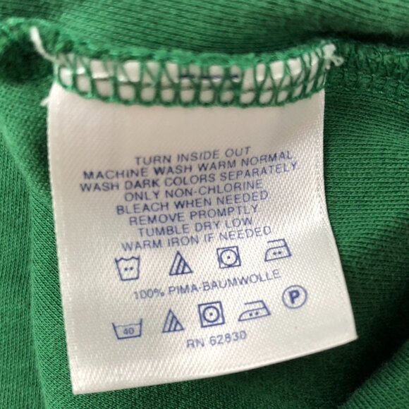 Lands End Mens Polo Shirt Size XXL Green Classic Casual Pullover Short Sleeve - Picture 6 of 9